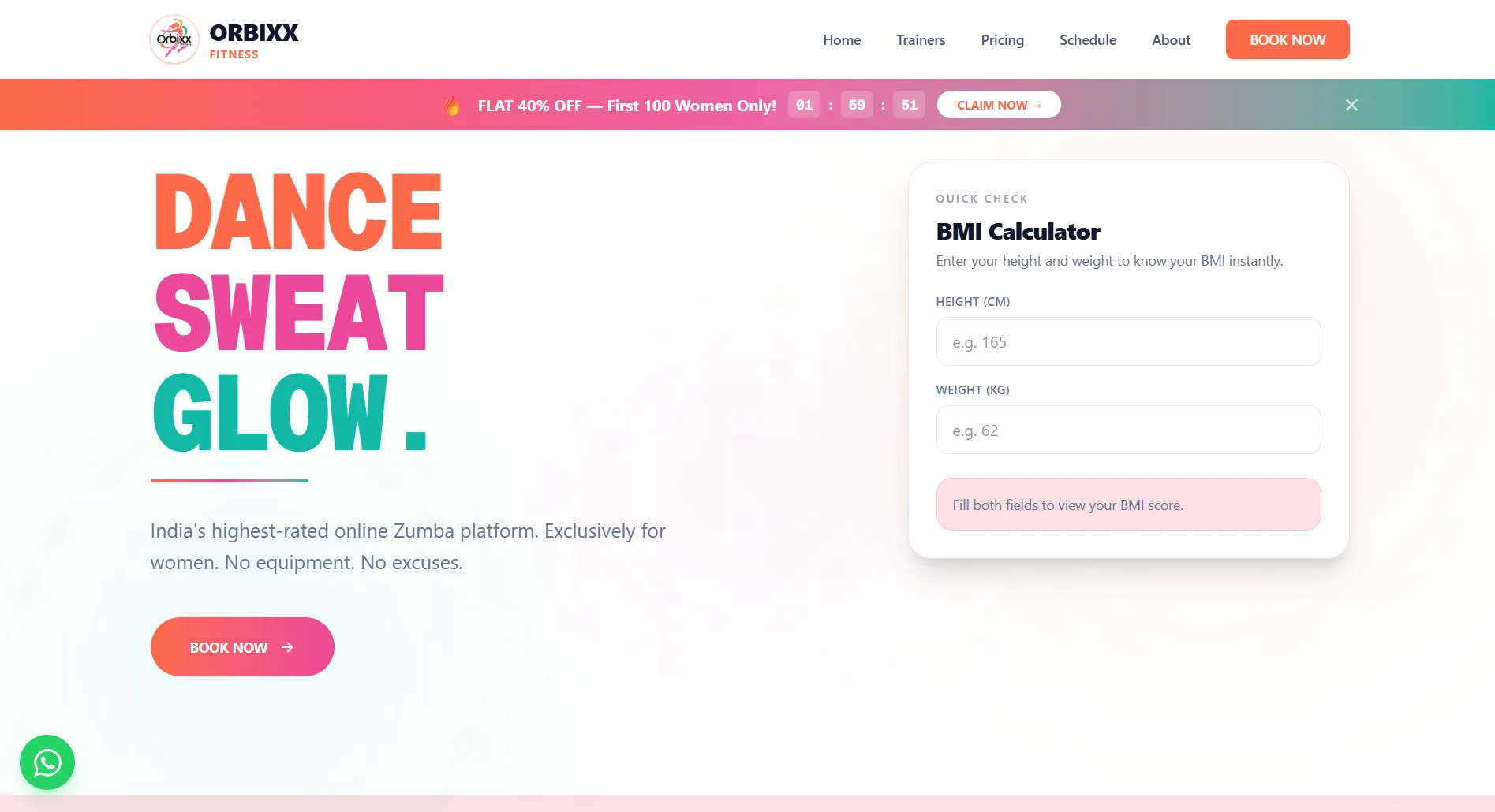Orbixx Fitness — screenshot 1